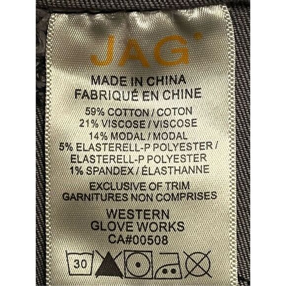 Jag Jeans Marla Legging Pull On Skinny Jeans Size Large Womens Cinder Grey nwt ( - Picture 8 of 8